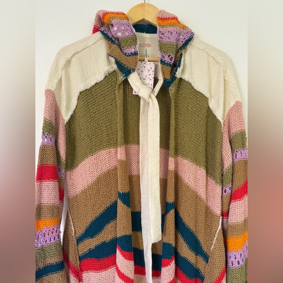 FREE PEOPLE BEACH PARTY CARDIGAN SMALL - Picture 2 of 13